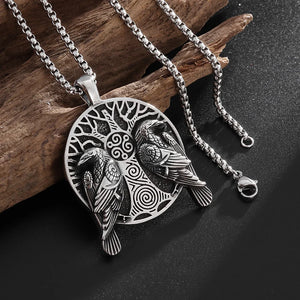 Raven & Tree of Life Necklace – Odin
