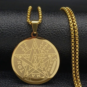 Pentagram Steel Necklace – Witchcraft