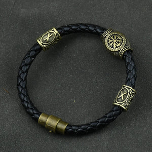 Viking Leather Bracelet – Bravery
