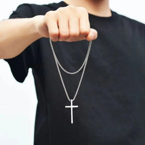 Cross Long Necklace – Statement