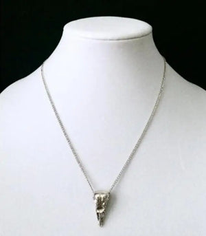 Raven Skull Necklace – Death