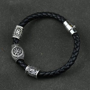 Viking Leather Bracelet – Bravery
