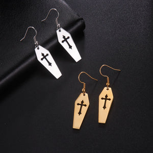Gothic Coffin Earrings – Punk
