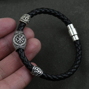 Viking Leather Bracelet – Bravery