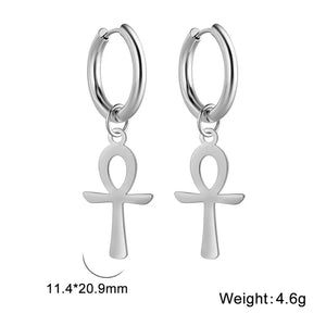 Ankh Cross Earrings – Life