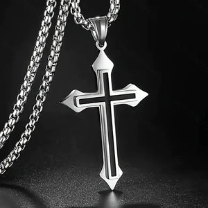 Modern Cross Necklace – Faith