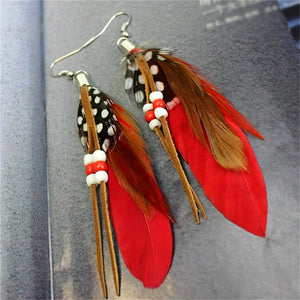 Feather Tassel Earrings – Freedom