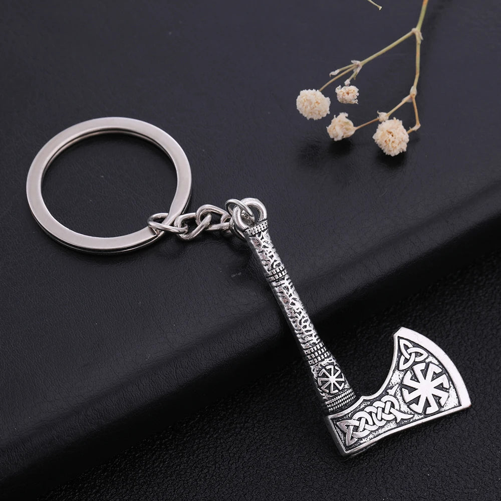 Viking Axe Pendant Keychain