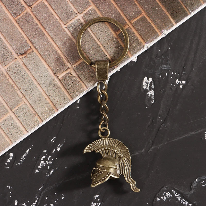 Spartan Roman Helmet Keychain