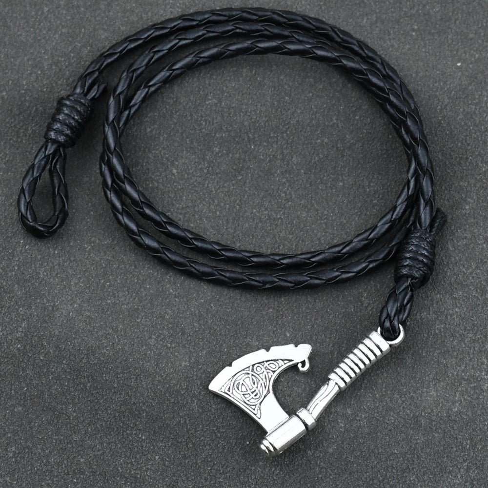 Viking Axe Leather Bracelets