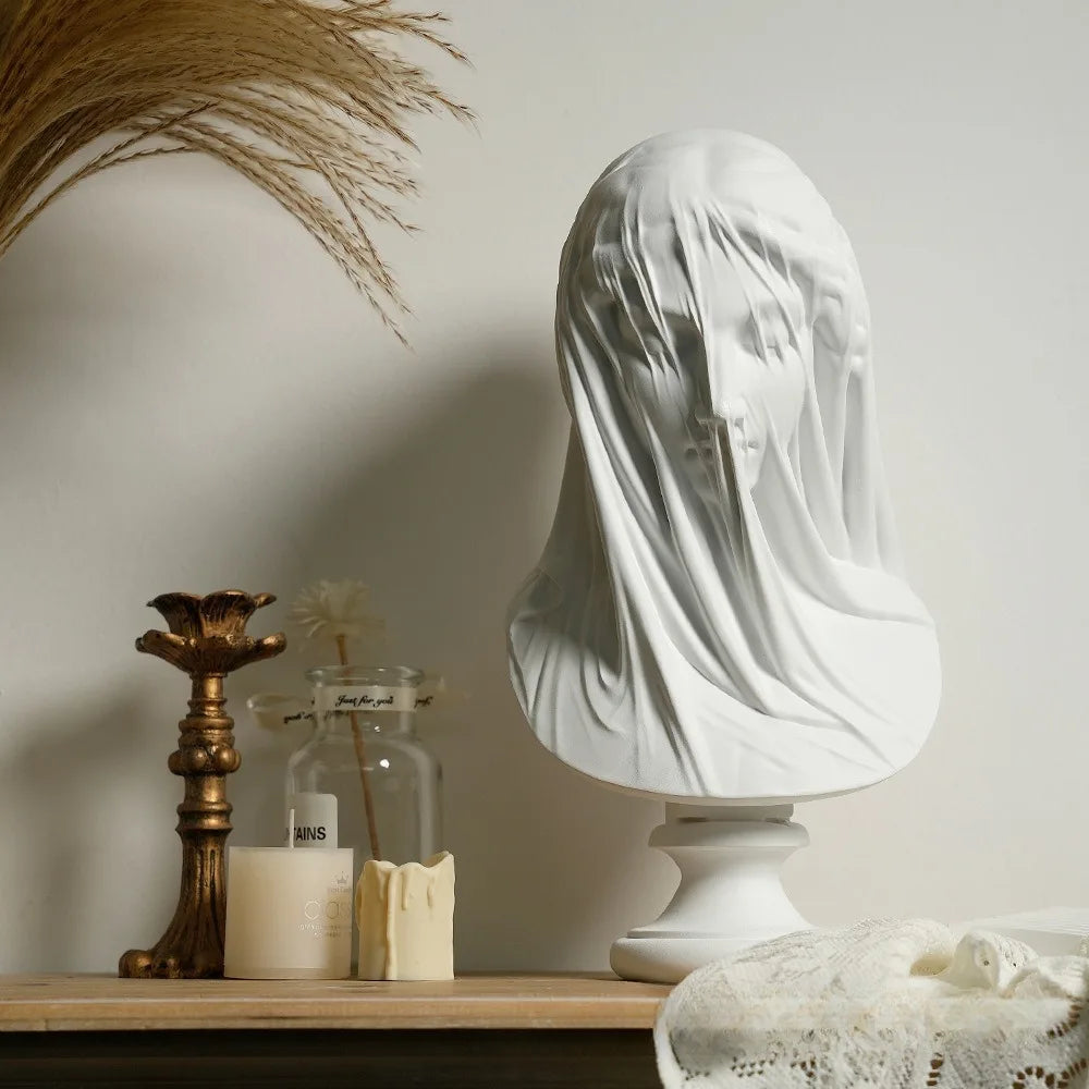 Veiled Lady Greek Statue - Goddess
