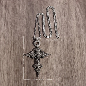Gothic Cross Necklace - Jesus