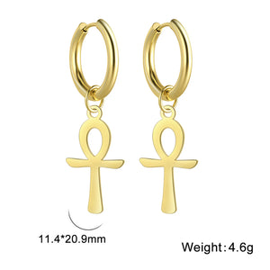 Ankh Cross Earrings – Life