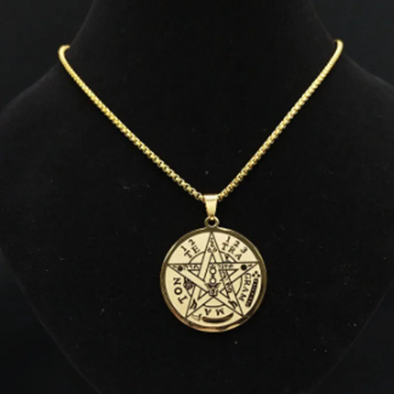 Pentagram Steel Necklace – Witchcraft