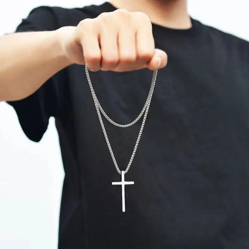 Cross Long Chain Necklace