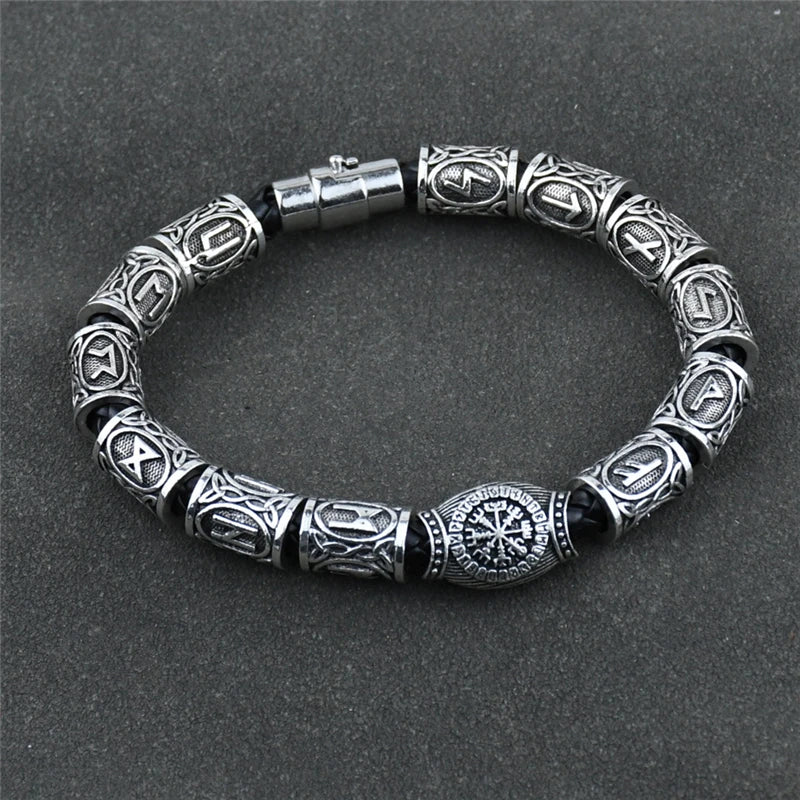 Viking Runes Charm Bracelet