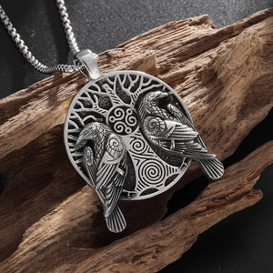 Raven & Tree of Life Necklace – Odin