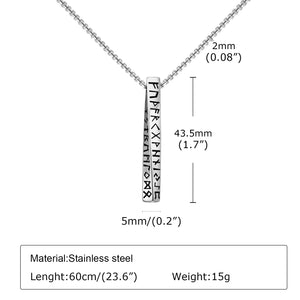 Viking Vertical Necklace – Strength
