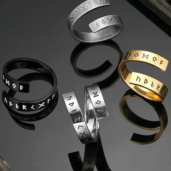 Viking Runes Norse Rings