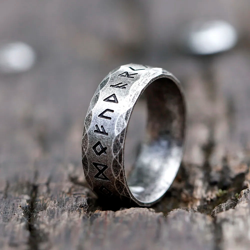 Norse Runes Metal Rings