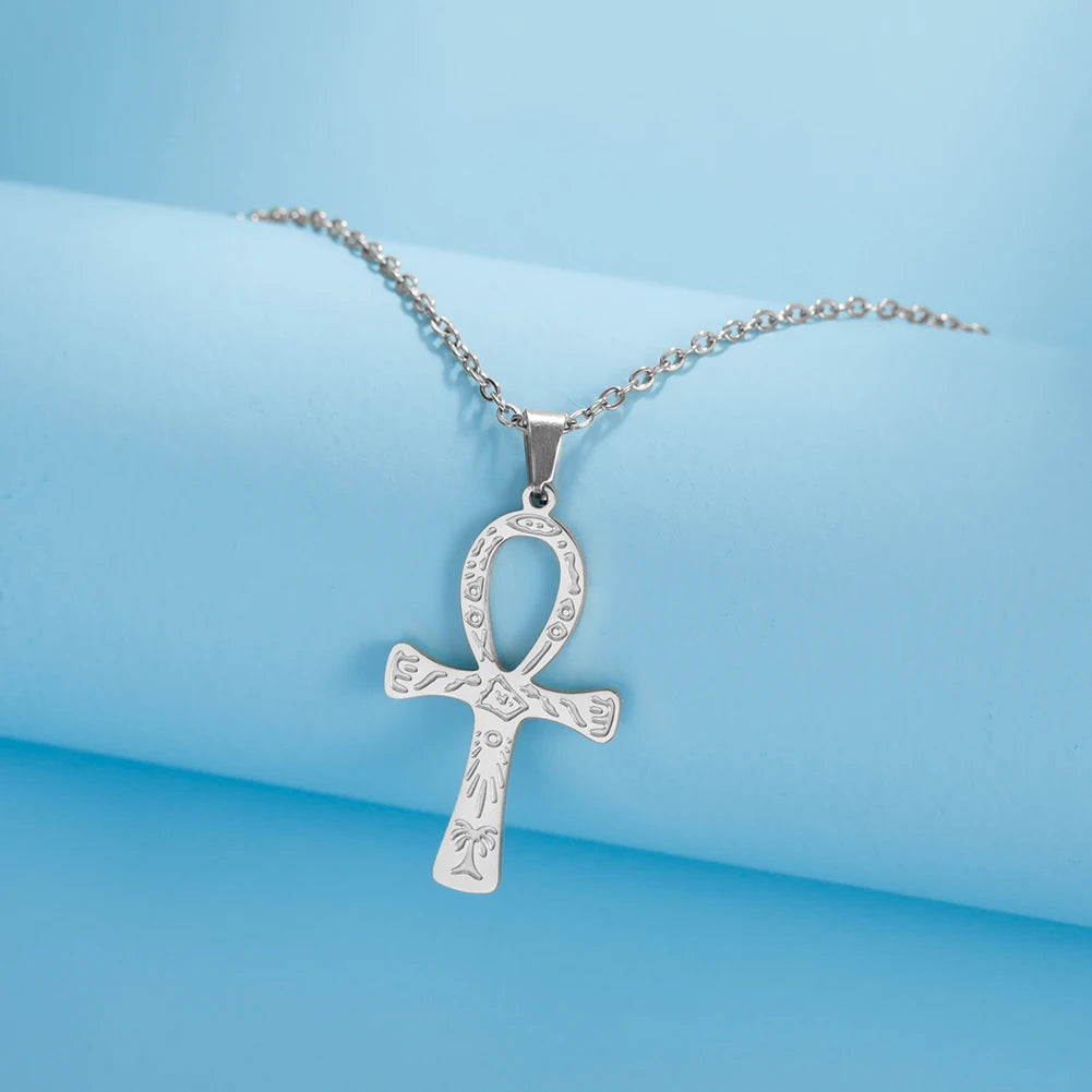 Ankh Cross Minimalist Necklace