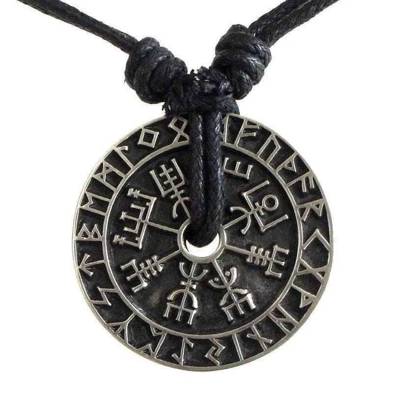 Vegvisir Runes Compass Necklace