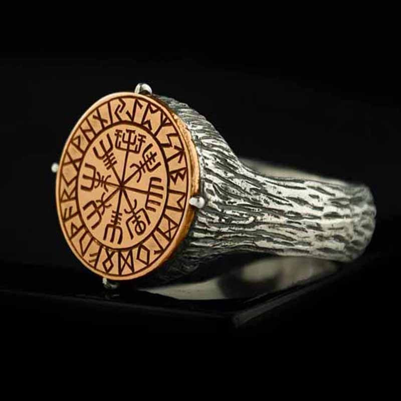 Viking Compass Vegvisir Ring