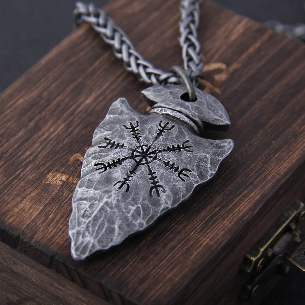 Vegvisir & Helm of Awe Necklace