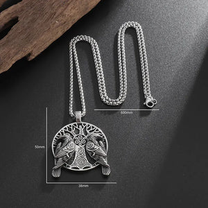 Raven & Tree of Life Necklace – Odin