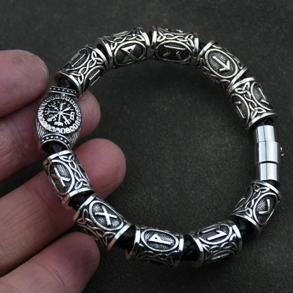 Viking Runes Charm Bracelet