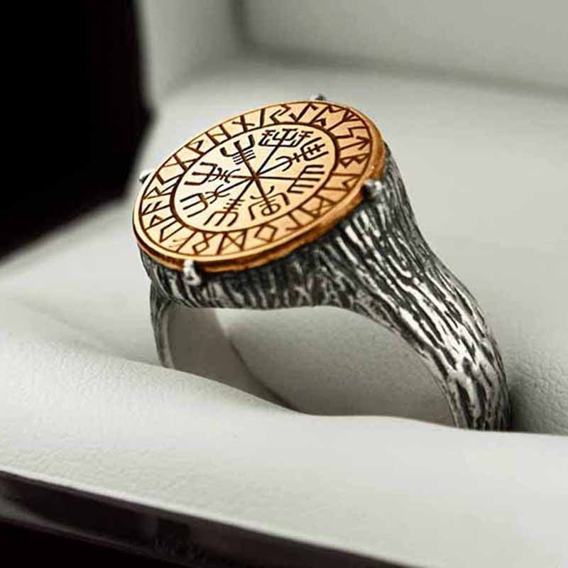 Viking Compass Vegvisir Ring