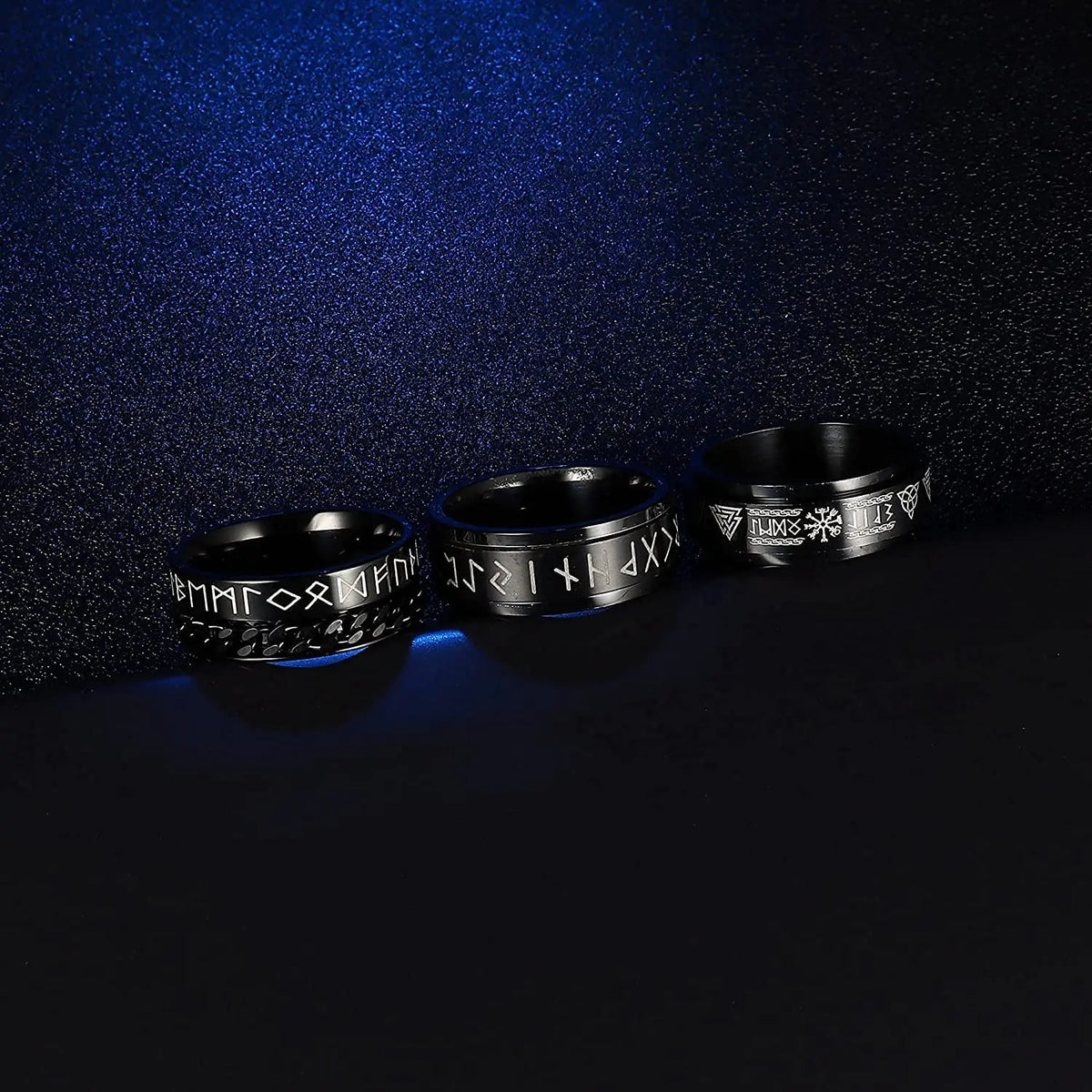 Fidget Norse Runes Rings