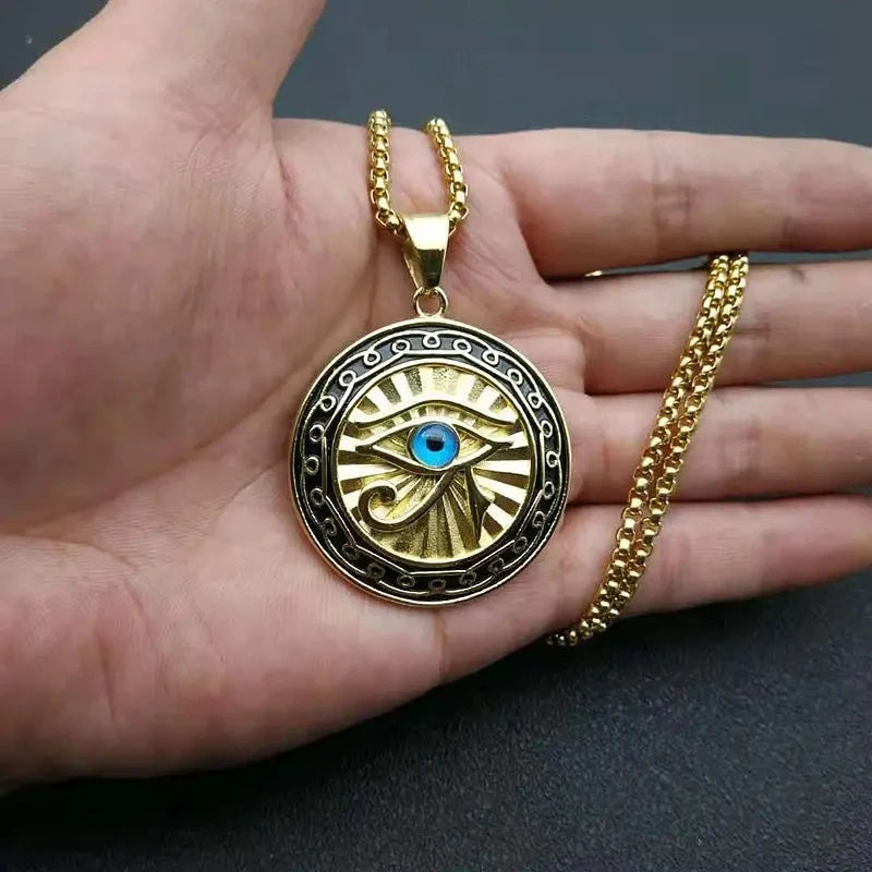 Eye of Horus Round Necklace