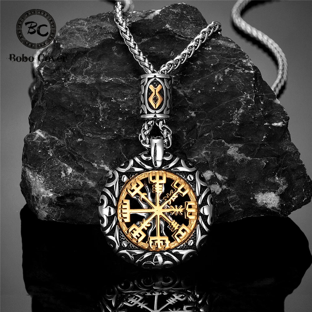 Norse Vegvisir Compass Necklace