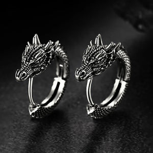 Dragon Hoop Earrings - Power