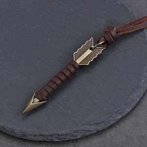 Bronze Arrow Leather Necklace – Boho - My Ancient Relics