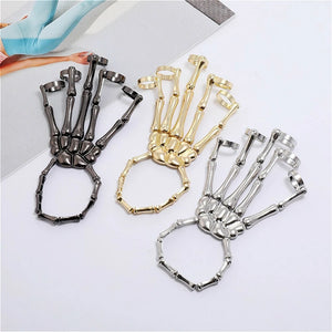 Gothic Skeleton Hand Bracelet - Memento Mori
