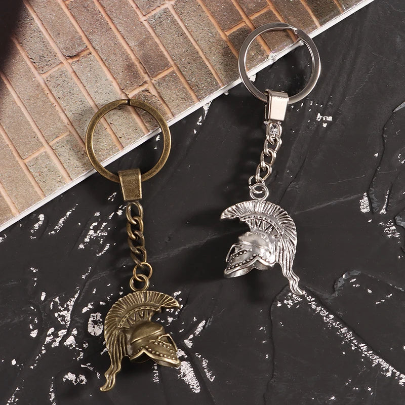 Spartan Roman Helmet Keychain