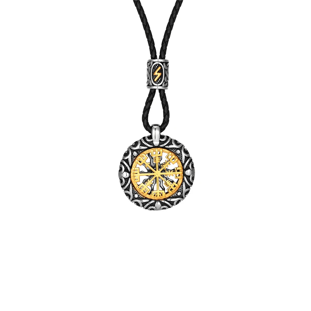 Norse Vegvisir Compass Necklace