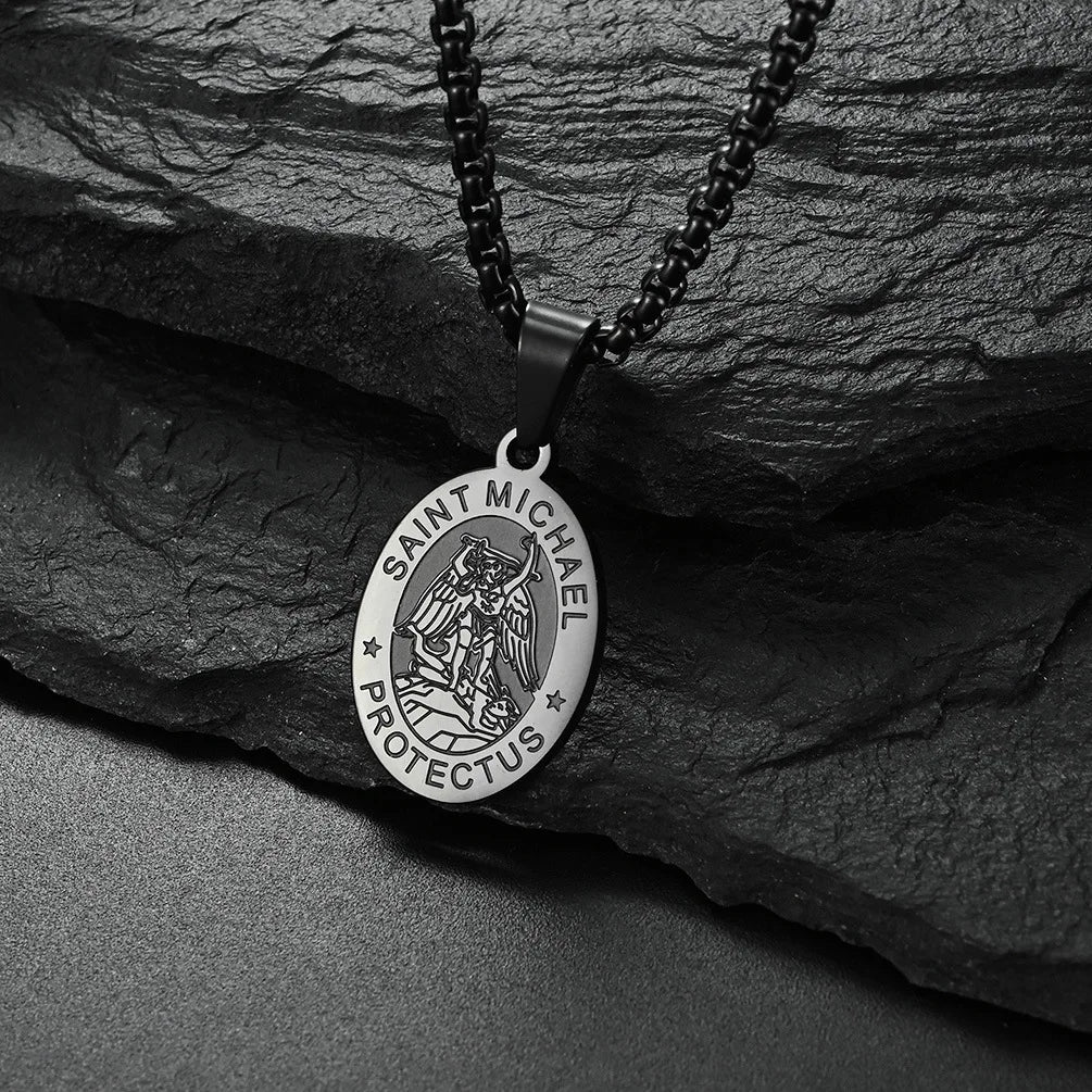 Saint Michael Pendant Necklace