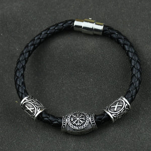 Viking Leather Bracelet – Bravery