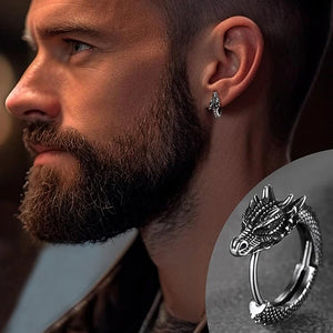 Dragon Hoop Earrings - Power