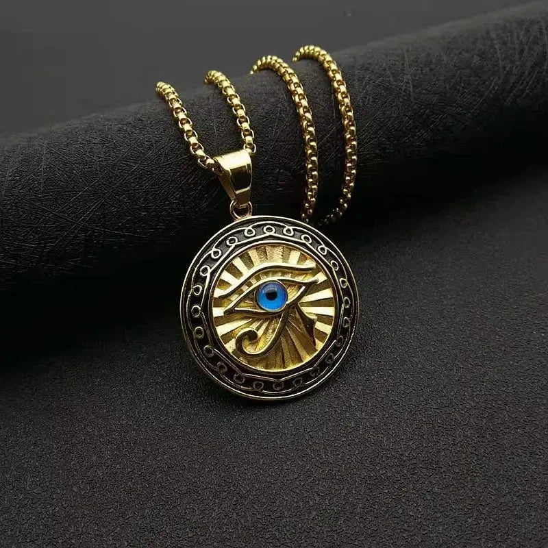 Eye of Horus Round Necklace