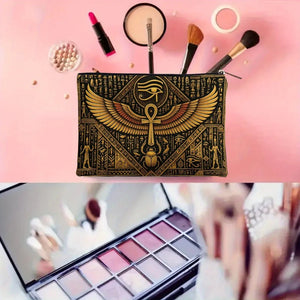 Egyptian Eye of Horus & Ankh Makeup Bag - My Ancient Relics