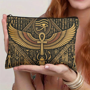 Egyptian Eye of Horus & Ankh Makeup Bag - My Ancient Relics
