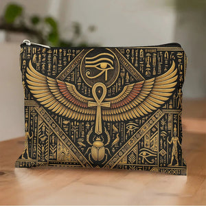 Egyptian Eye of Horus & Ankh Makeup Bag - My Ancient Relics
