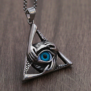 Eye Triangle Necklace – Luck - My Ancient Relics