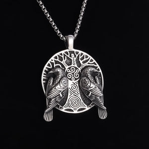 Raven & Tree of Life Necklace – Odin