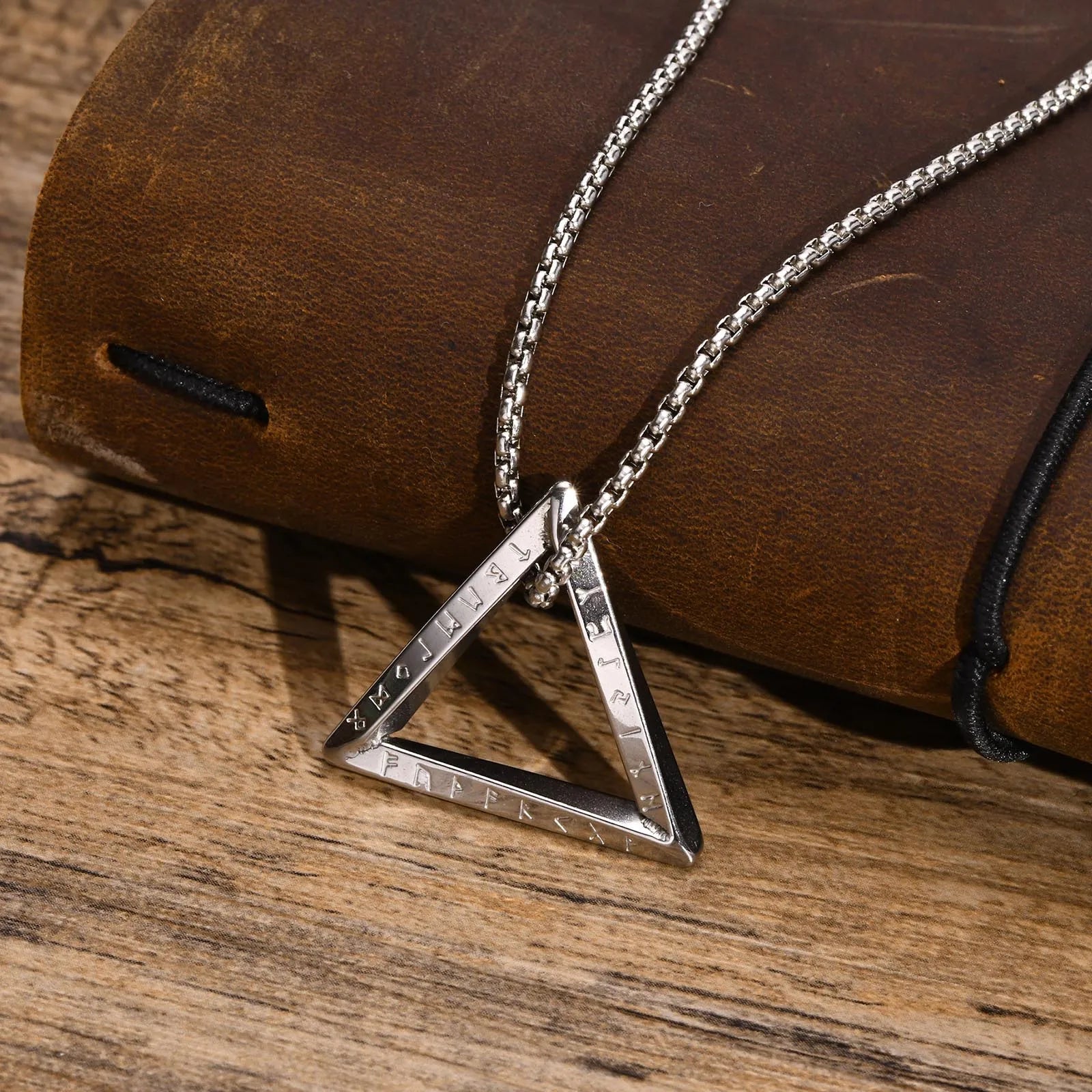 Triangle Valknut Runes Necklaces