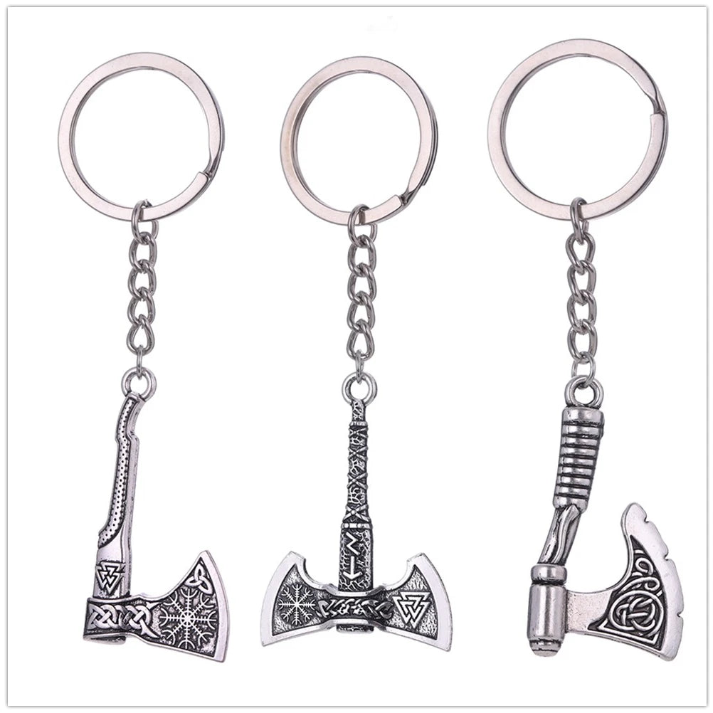 Viking Axe Pendant Keychain